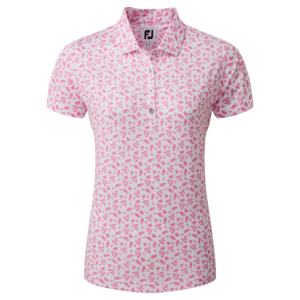 FootJoy Ladies Floral Print Golf Polo Shirt