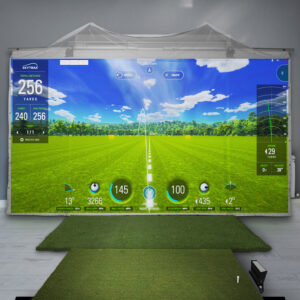 Homecourse Retractable Pro Golf 180 Screen
